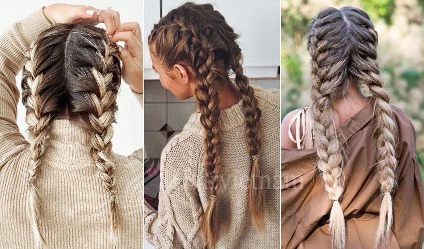 Two french braids