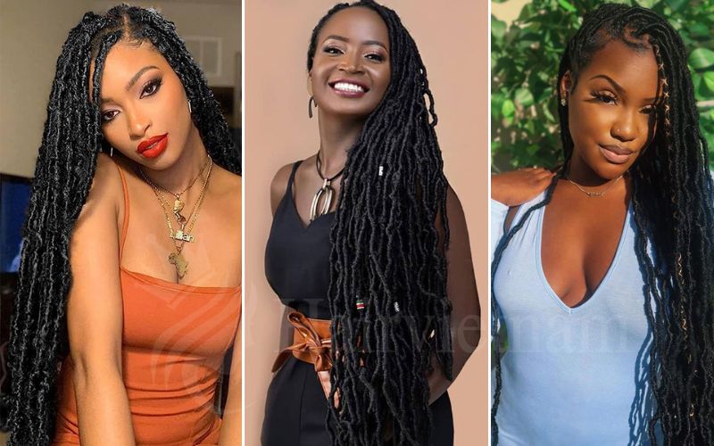 Long Faux Locs Hairstyles
