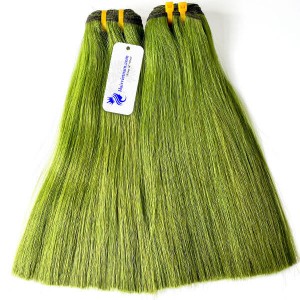Hairvietnam Green Human Hair Weave Straight Bundles