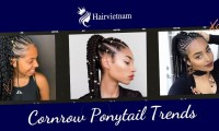 Effortless Glamour with Cornrow Ponytail Trends