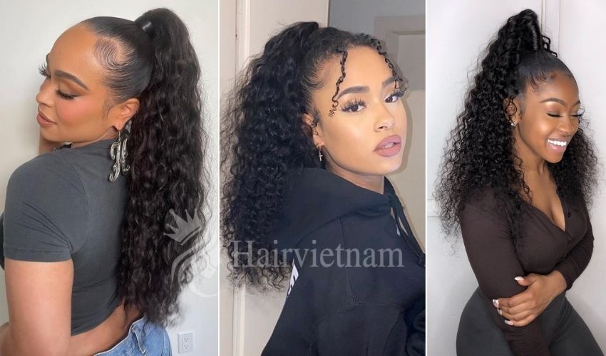 Curly Weave Ponytail
