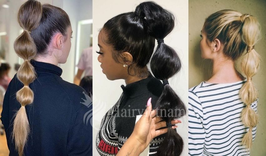 High Bubble Ponytail