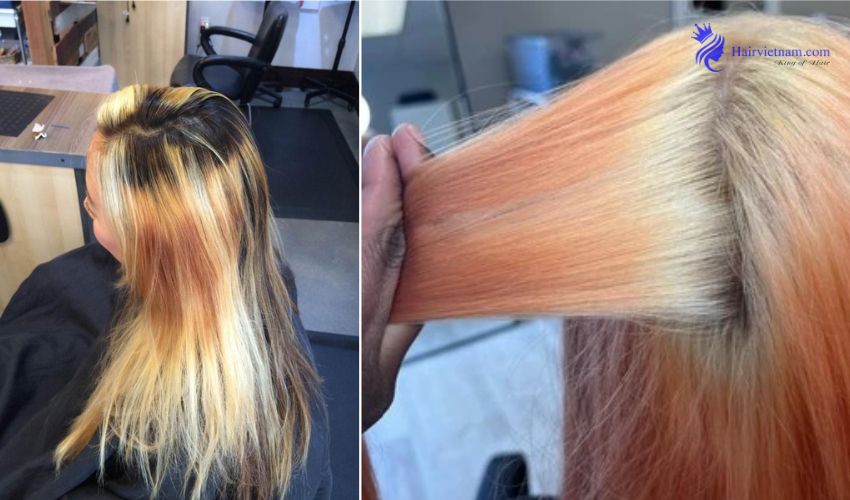 What is Uneven Bleached Hair?