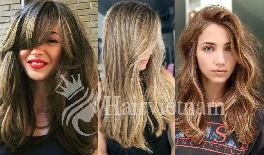 Layered Hair with Side Swept