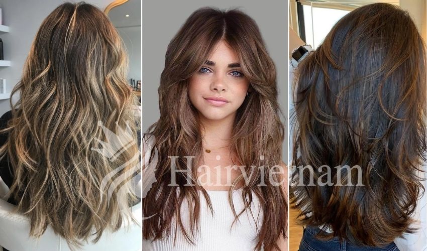 Long Layered Hair with Light Waves