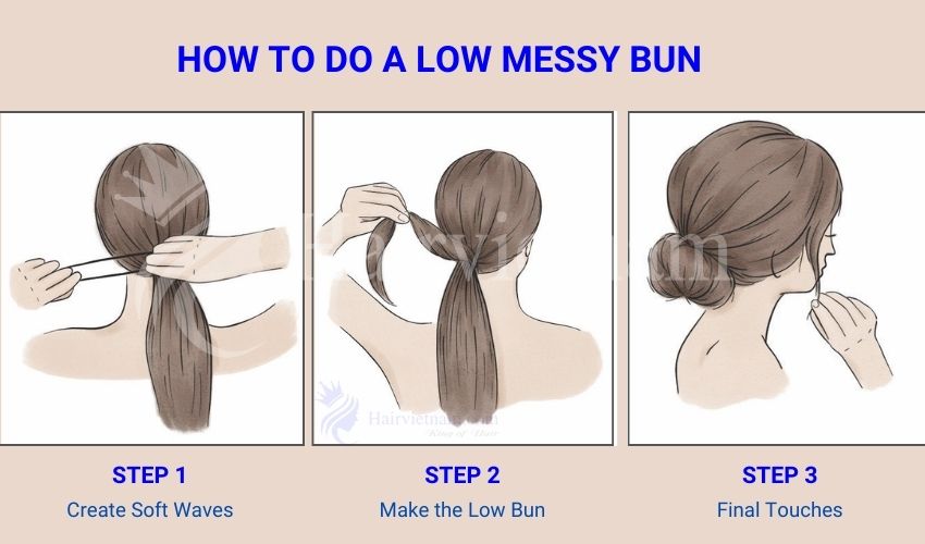 How to do a Messy Bun - Low Messy Bun