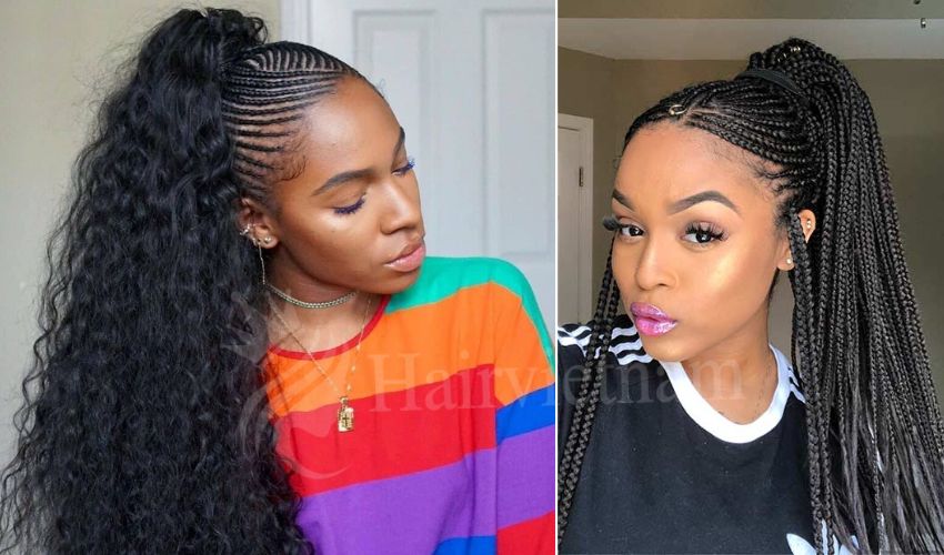 Cornrow Ponytail with Weave: Step-by-Step Guide