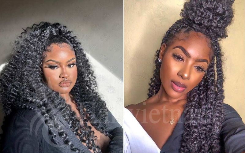 Half-up Afro Hairstyles