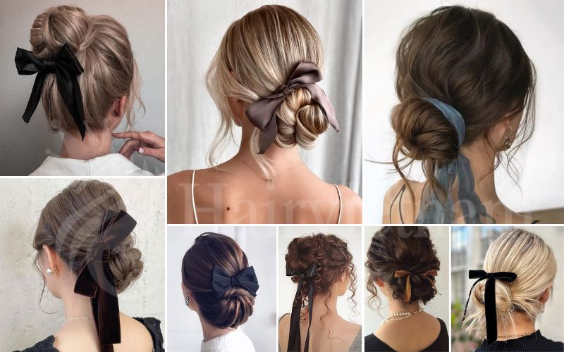 Hairstyles Updo with Bows