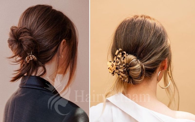 How to Make Bun Hairstyles with Claw Clip