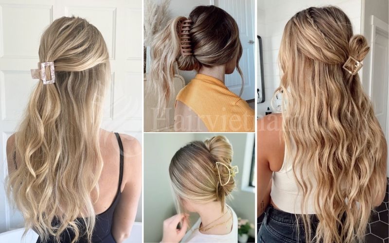 Claw Clip Hairstyles for Long Hair