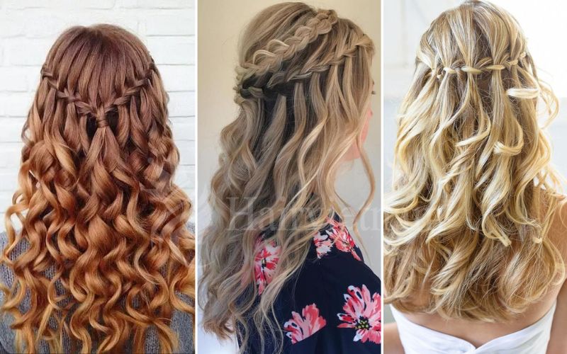 Waterfall braid for Bridesmaid