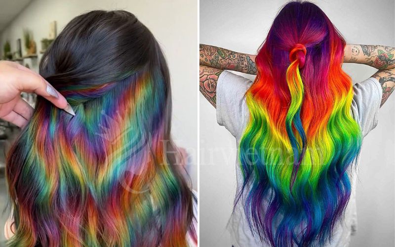 Rainbow Hair Ombre