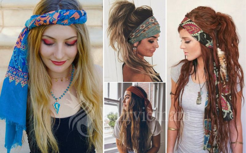 Hippie Hairstyles with Headbands