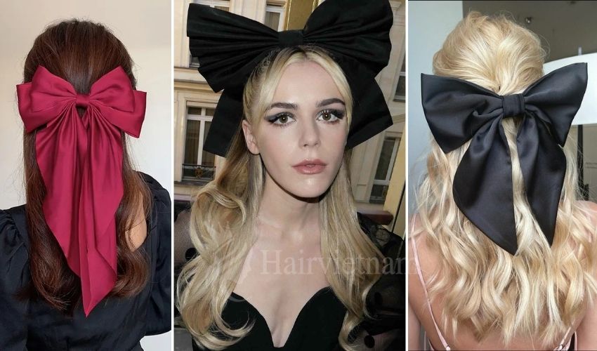 Big Bows for New Year's Hairstyles
