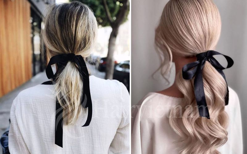 Ponytail Hairstyles with Bow