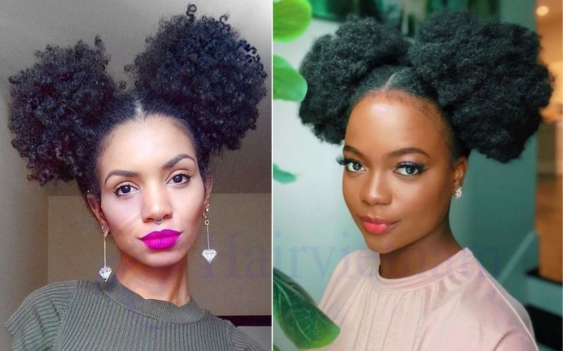 Afro Puff Space Buns